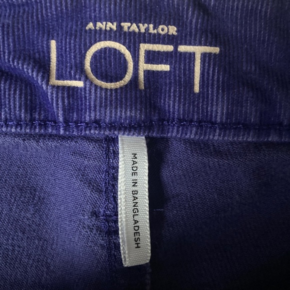 Ann Taylor Loft Purple Straight Leg Jeans - Picture 3 of 3